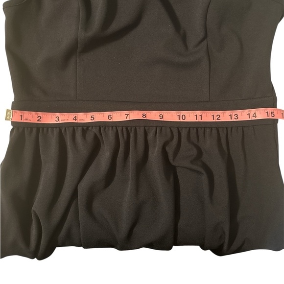 Modcloth Vintage Inspired Navy Asymmetrical Top Knee Length Dress Size Large - Picture 4 of 8